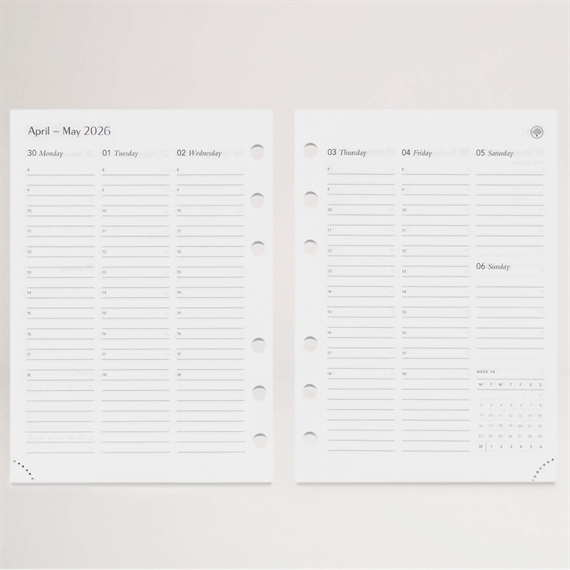 Mulberry 2026 Agenda Diary Insert